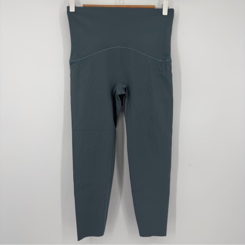 SPANX Booty Boost Leggings Blue Gray‎ High Waisted Sculpting Women’s Large